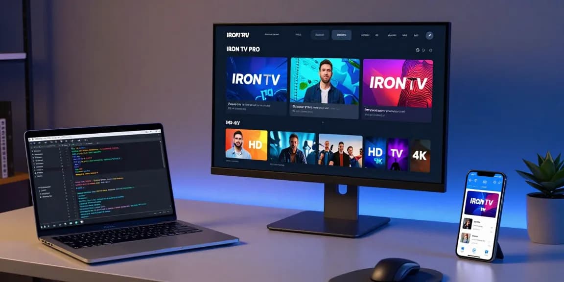 Iron tv pro - service IPTV premium avec qualité HD et 4K, offrant solution logicielle innovante.