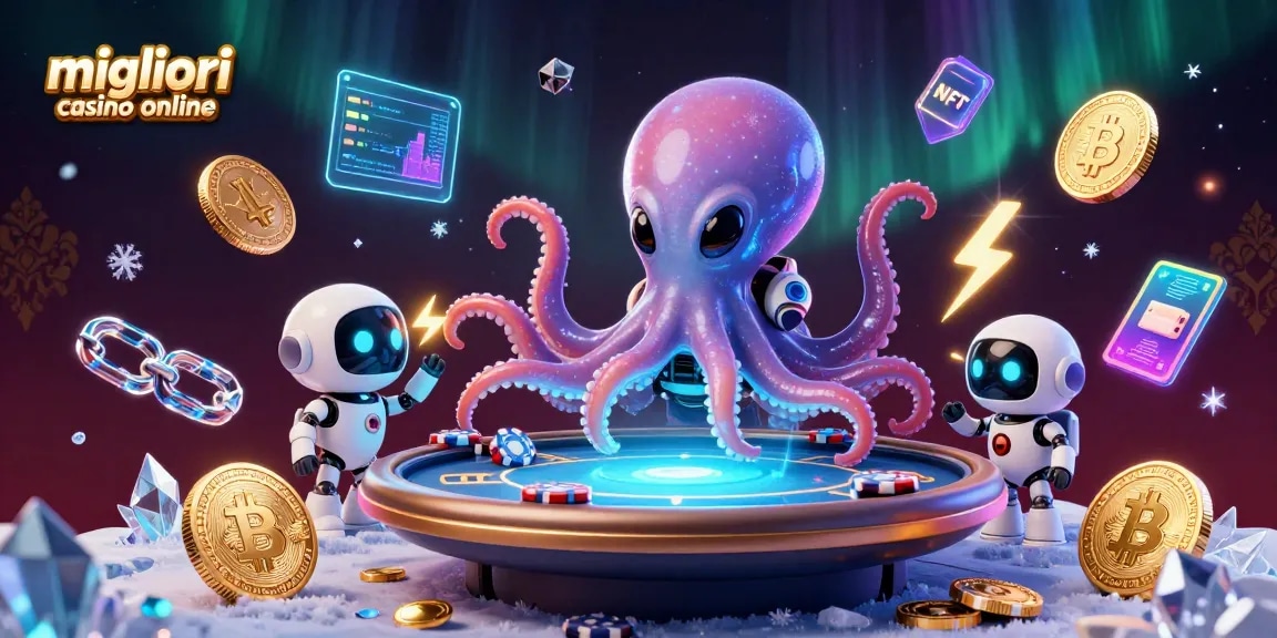 Scopri i migliori casino online con l'alieno polpo galattico al tavolo di poker