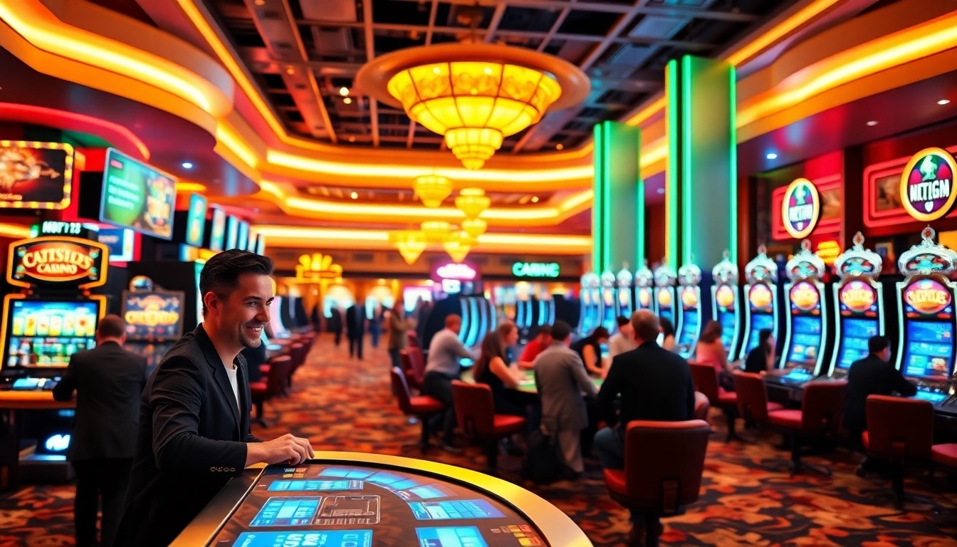 Engaging atmosphere at a Non Uk Casino 2025 featuring vibrant games and lively players.