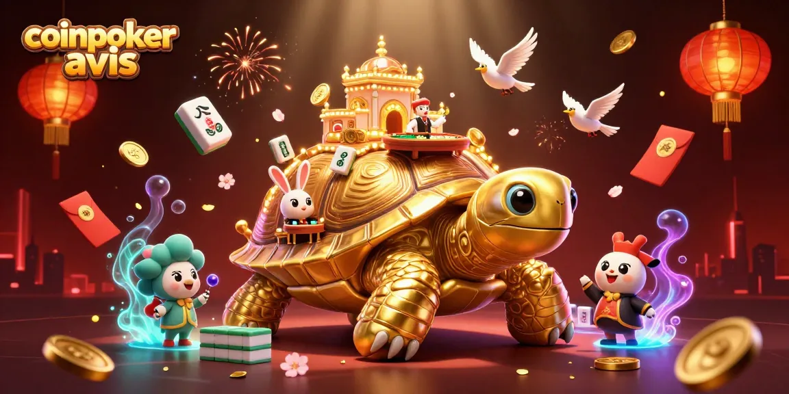 CoinPoker avis : Jouez avec la tortue dorรฉe au casino crypto animรฉ avec des jeux et des gains captivants.