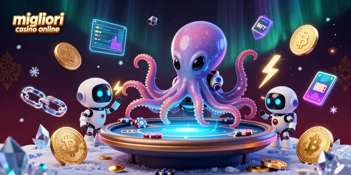 Scopri i migliori casino online con l'alieno polpo galattico al tavolo di poker