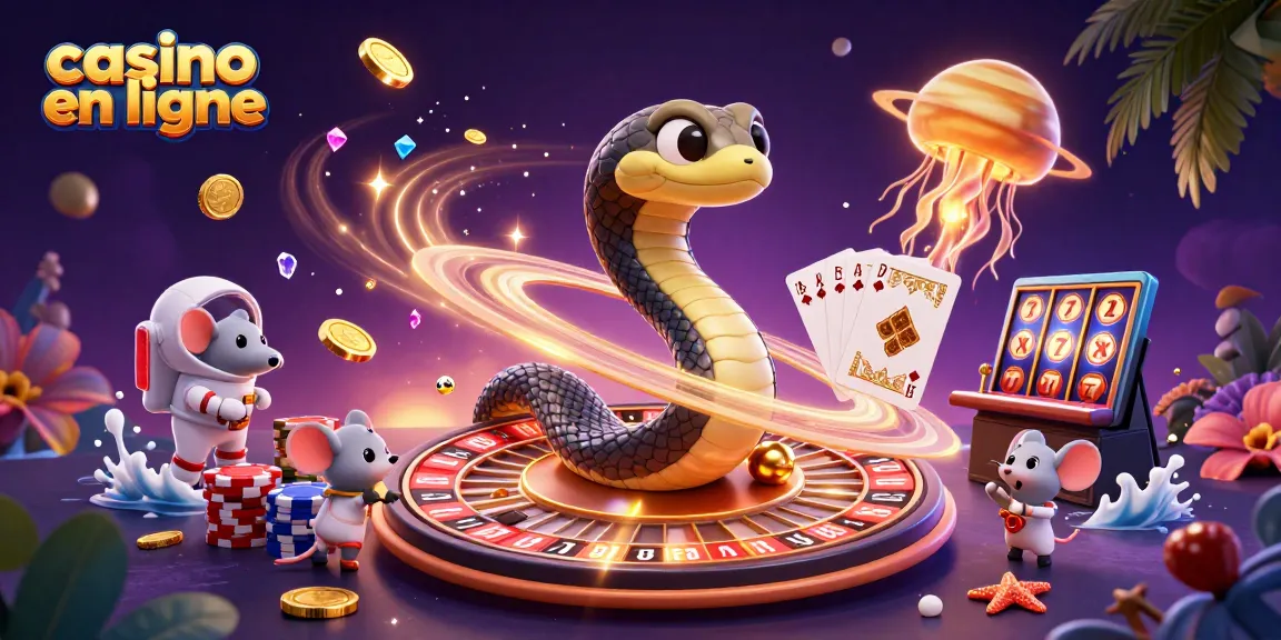 Jouez dans le casino en ligne avec des souris astronautes sur les anneaux de Saturne.