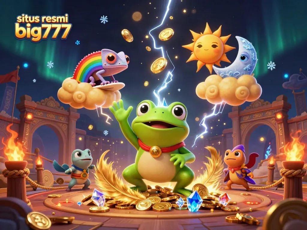 Experience the thrill of winning on situs resmi big777 with a storm of coins and engaging characters.