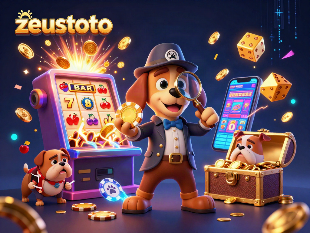 Engage with zeustoto's thrilling casino adventure featuring a detective uncovering hidden treasures.