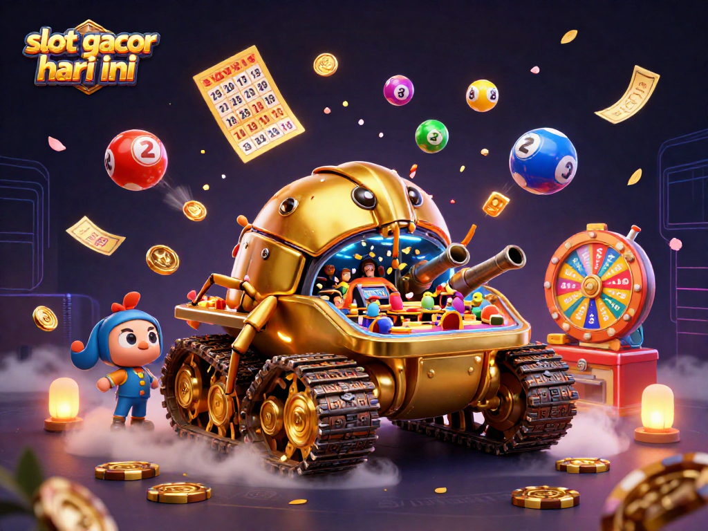 Experience the excitement of slot gacor hari ini with vibrant elements and dynamic gameplay in a stunning scene.