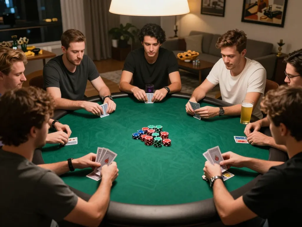 Paito macau strategy revealed during intense poker night with friends, showcasing expert gameplay.