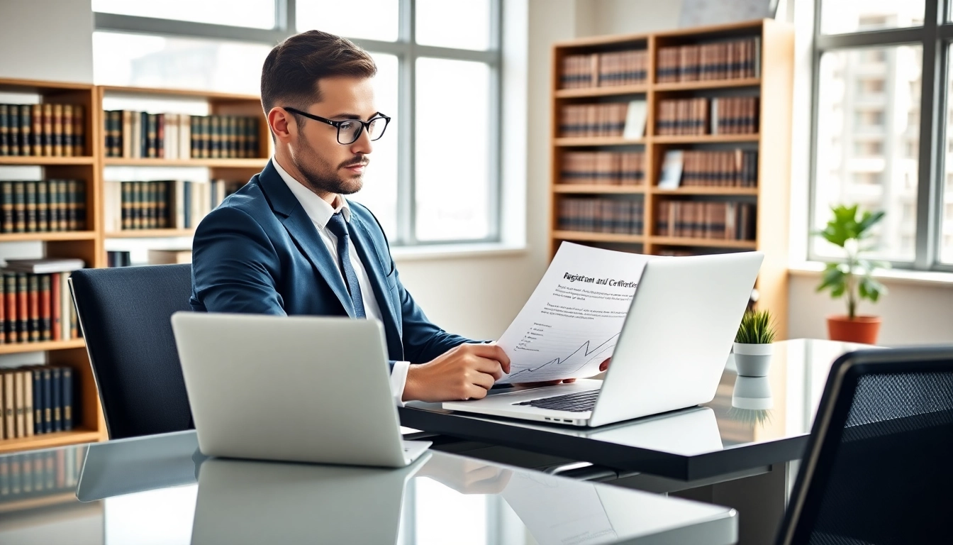 Consultant analyzing registration and certification in Federal databases for federal contracts.
