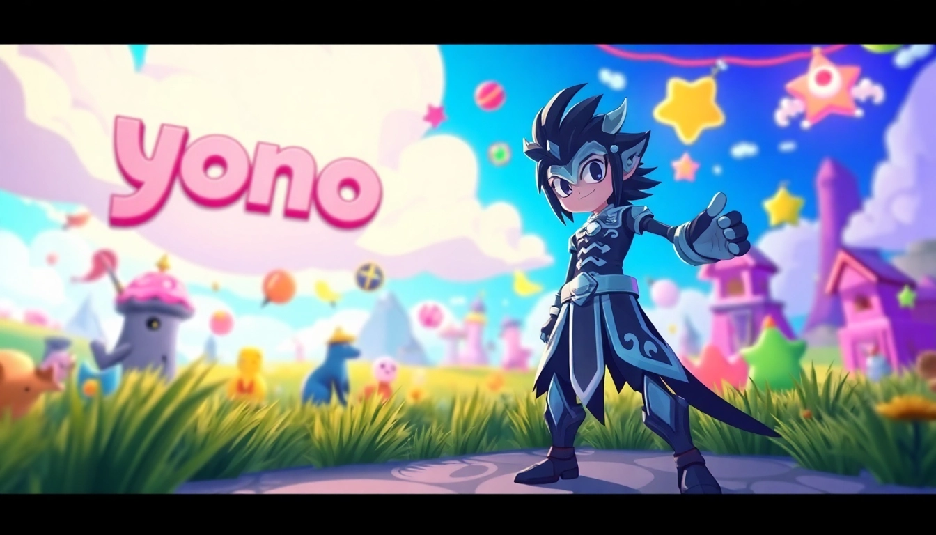 Experience the vibrant world of yono 777 with captivating characters and elements.
