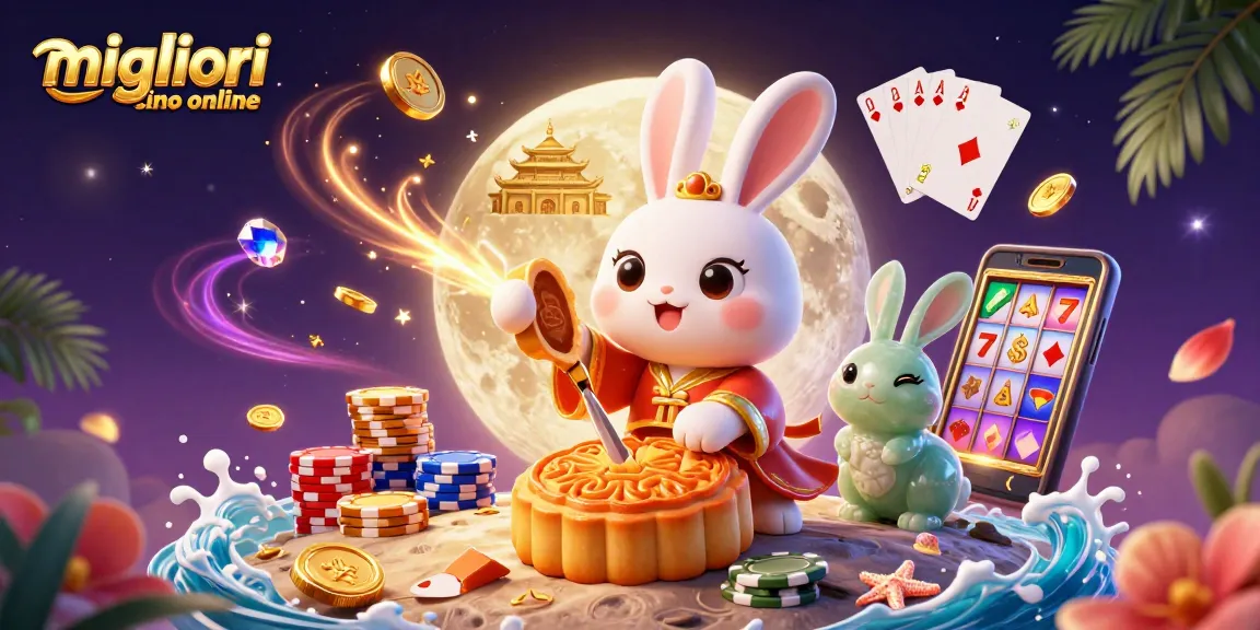 Scopri i migliori casino online mentre il coniglio della luna prepara dolci d'oro con chip da poker inclusi.