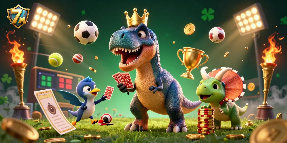 Experience thrilling sports betting at 7 M with dynamic characters and betting elements.
