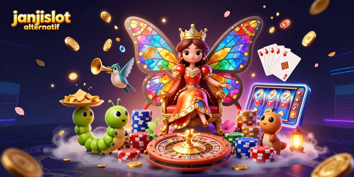 Experience the excitement of janjislot alternatif with vibrant casino elements and captivating characters.