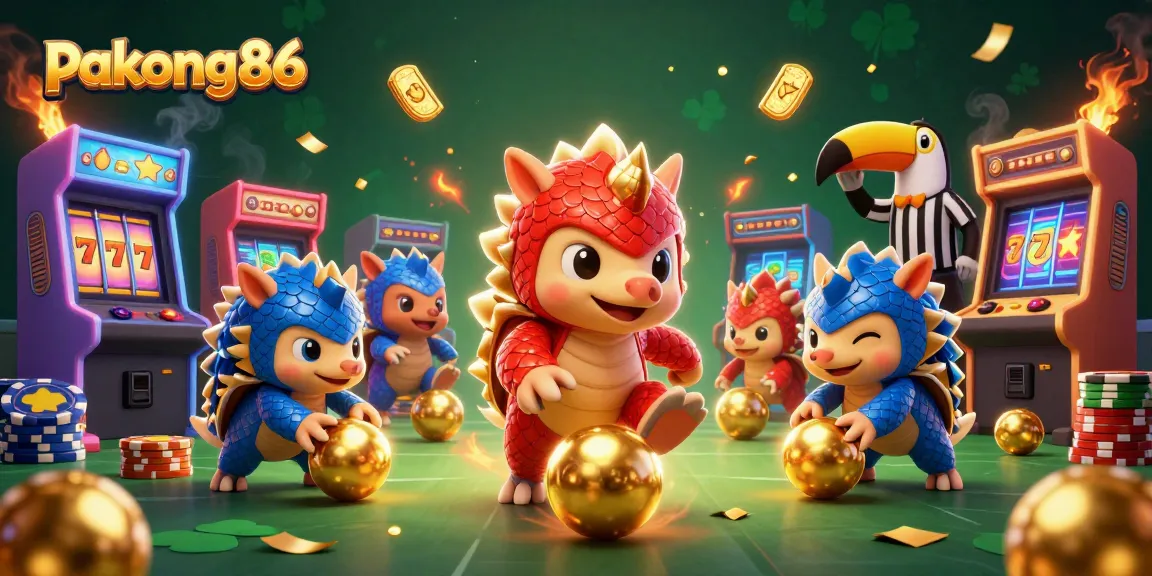 Engage with pakong86 through exciting casino gameplay, featuring dynamic pangolin characters and slot elements.