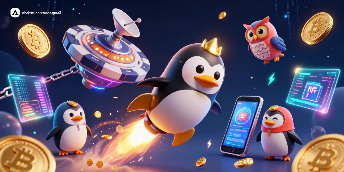 Engage in thrilling gaming with abrirmicorreodegmail's golden penguin and casino elements