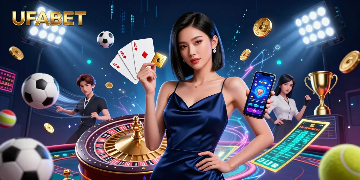 Experience thrilling betting with UFABET through engaging casino visuals and dynamic gaming elements.