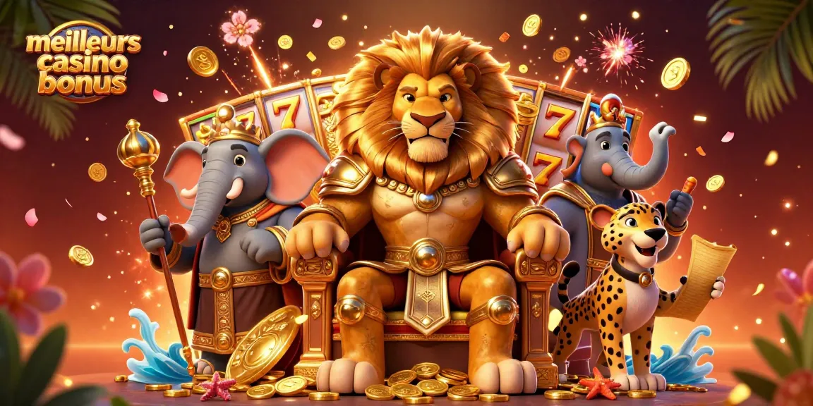 Les meilleurs casino bonus maximisent vos gains avec notre lion roi, éléphant conseiller et guépard messager.