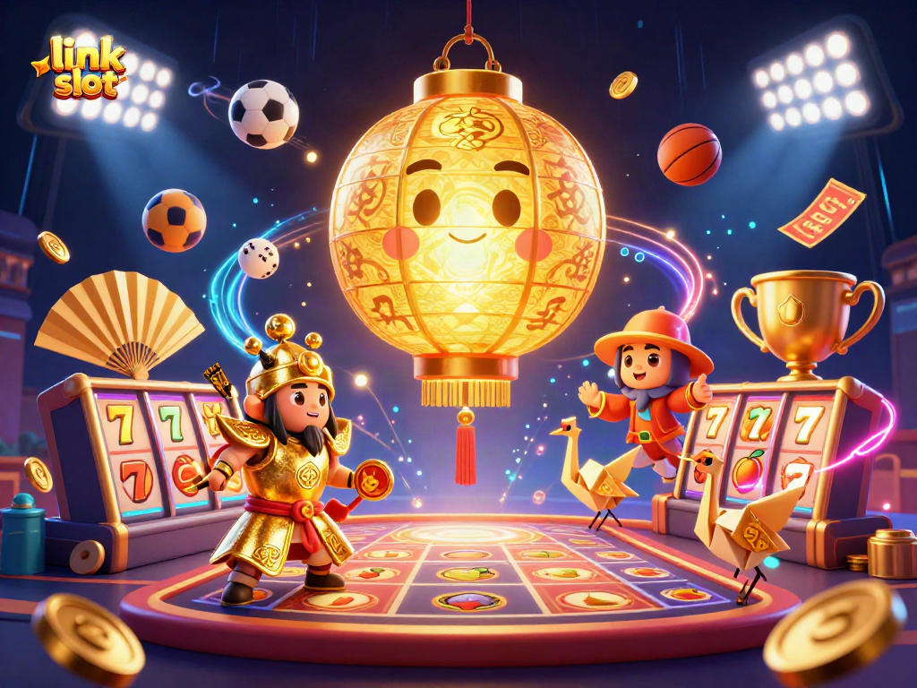 Memenangkan dengan link slot di Kasino Terpercaya dengan simbol keberuntungan dan jackpot.