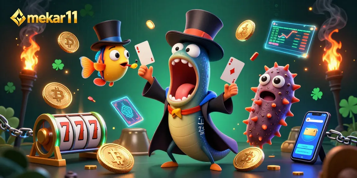 Mekar11's thrilling gaming experience highlights the deep-sea gulper eel magician showcasing stunning card tricks.